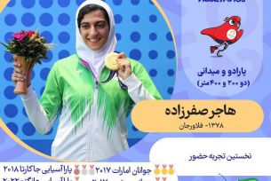 نخستین تجربه حضور هاجرصفرزاده پاردو میدانی